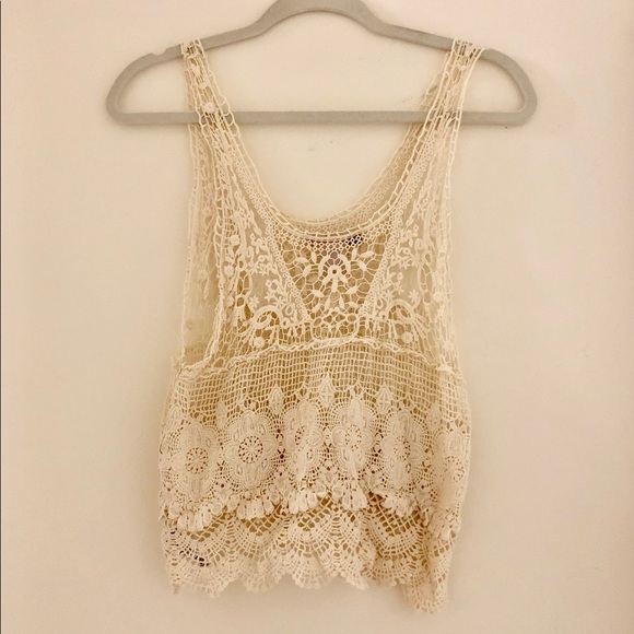 Forever 21 Swim Boho Cover Up Tank Top Poshmark